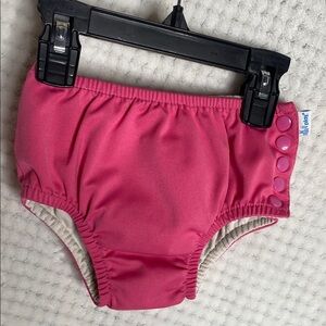 Solid Pink Reusable Swim Diaper by i play.